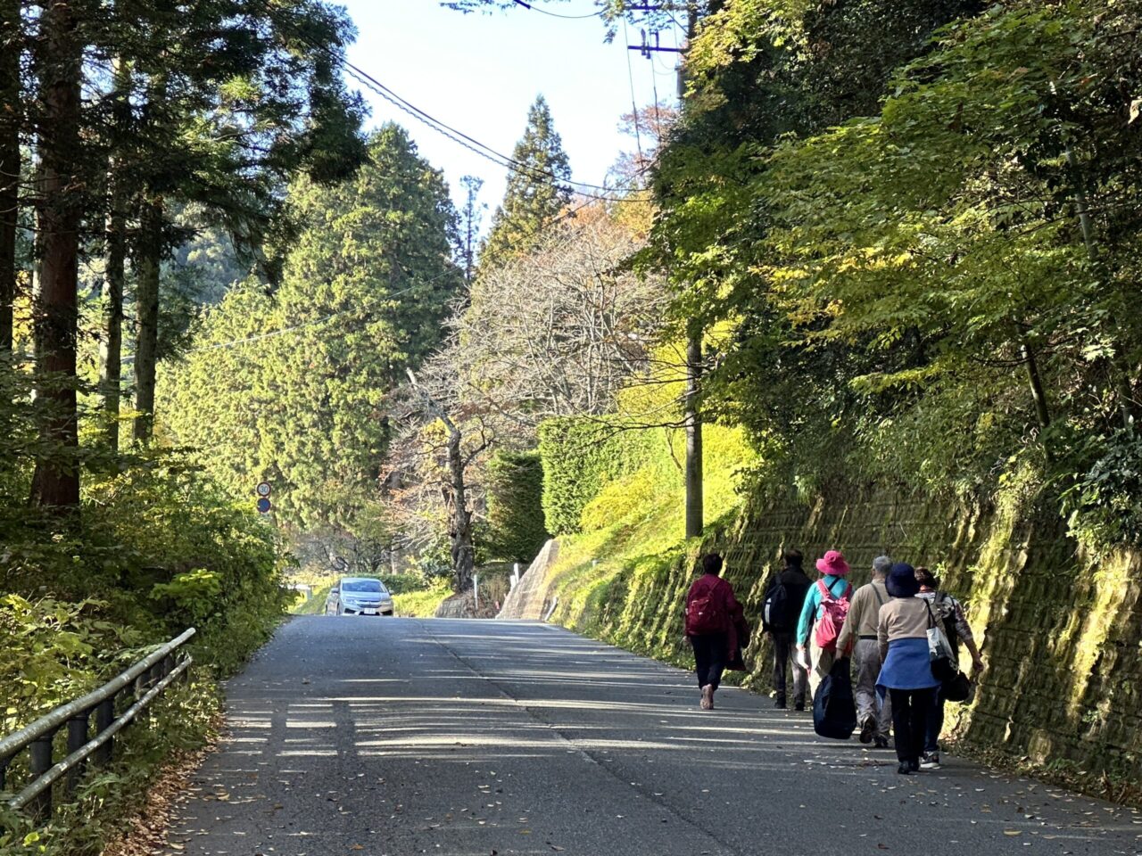 中尊寺周辺の坂道