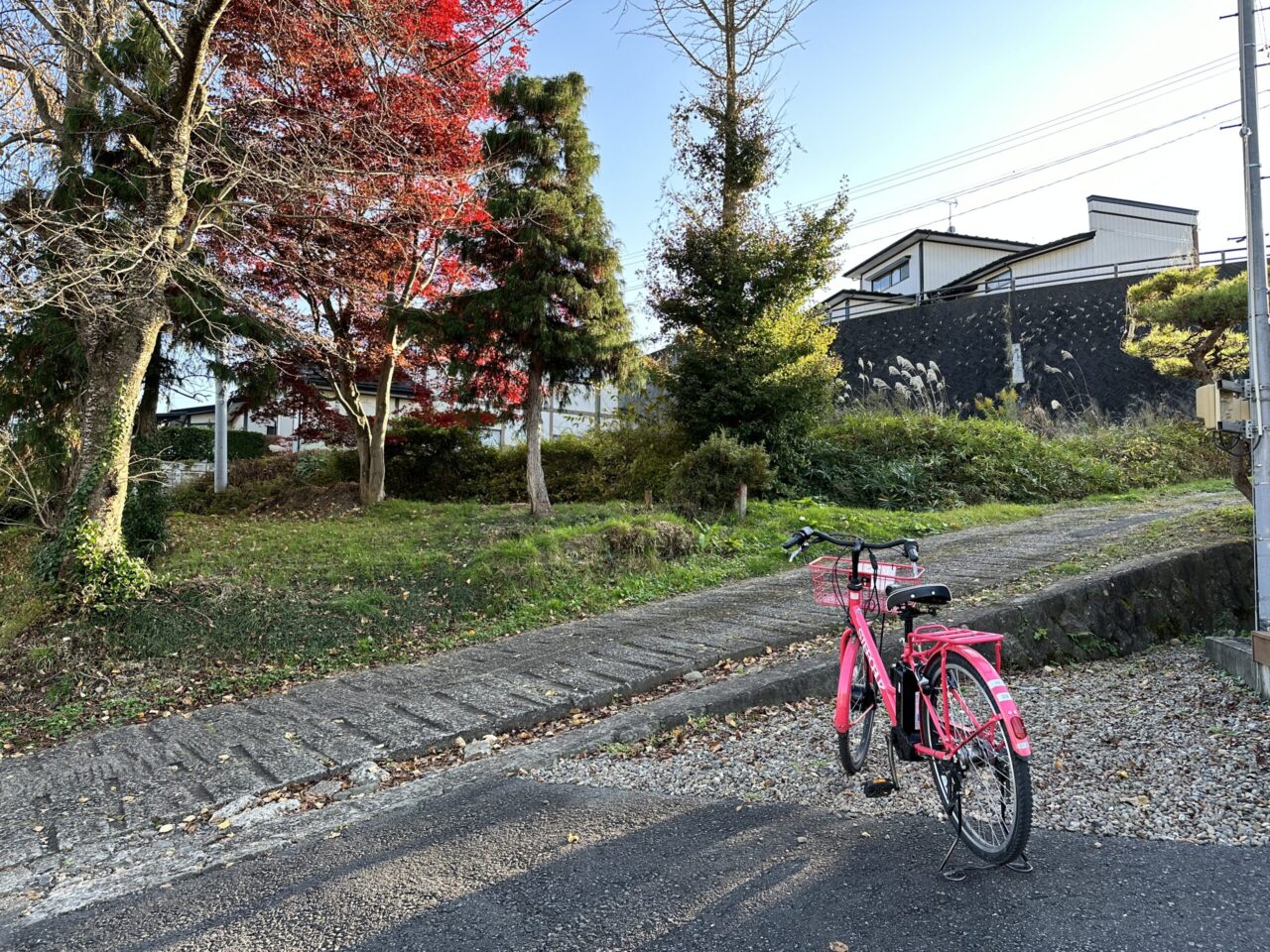 平泉レンタサイクルで借りた電動自転車