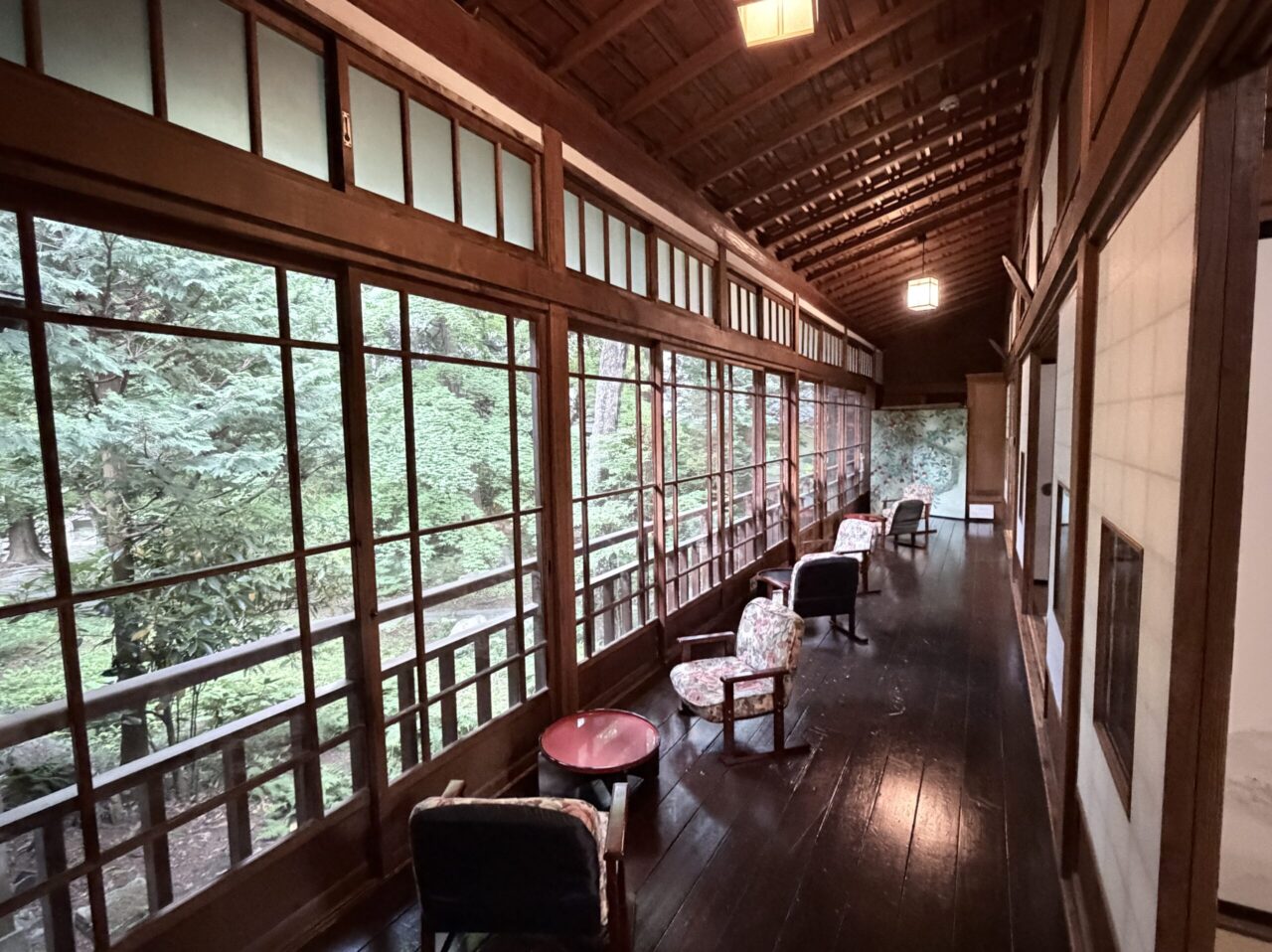 南昌荘の建物からみた風景