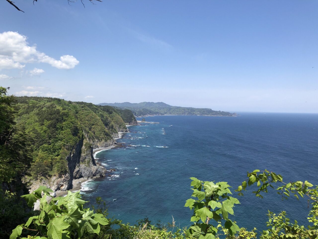 鵜の巣断崖展望台からの眺め
